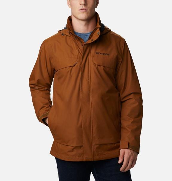 Columbia Trail Softshell Jacket Brown For Men's NZ29456 New Zealand